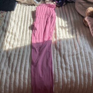 mta sport, crossover leggings with pockets